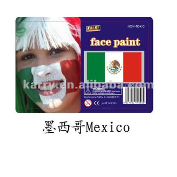 TARGET Audited Supplier,Mexico national flag non-toxic face paint
